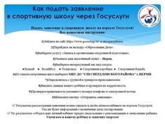 Как подать заявление в спортивную школу через Госуслуги