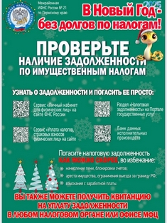 В Новый год - без долгов по налогам!