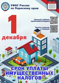 Напоминаем об уплате имущественных налогов!